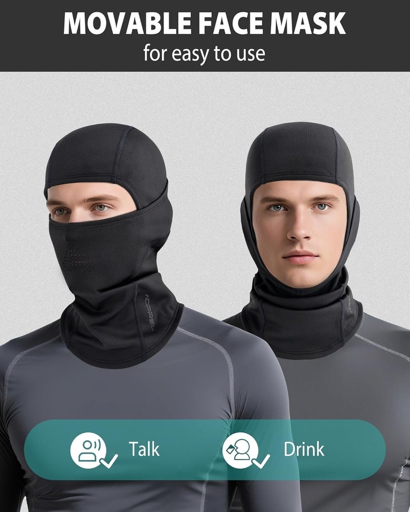 AOPREL Balaclava Ski Mask for Men Winter Face Mask Breathable & Thermal Winter Balaclava Women for Cold Weather Outdoor - Image 5